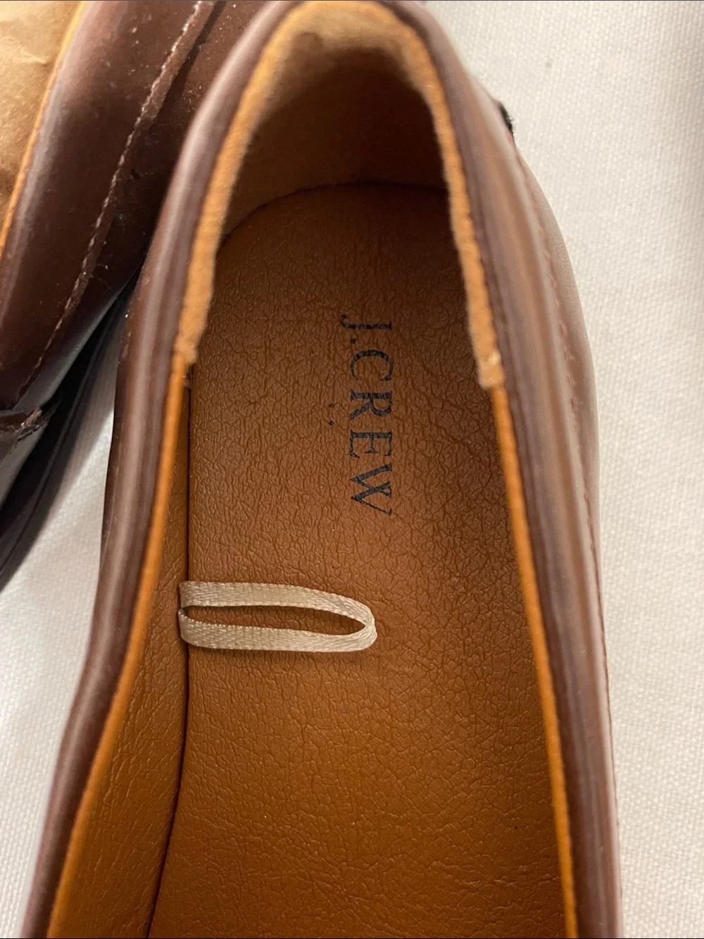 J. Crew Kids Brown Leather Penny Loafers